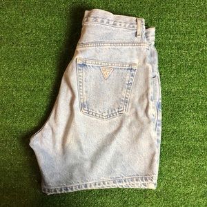 Guess high wasted denim shorts